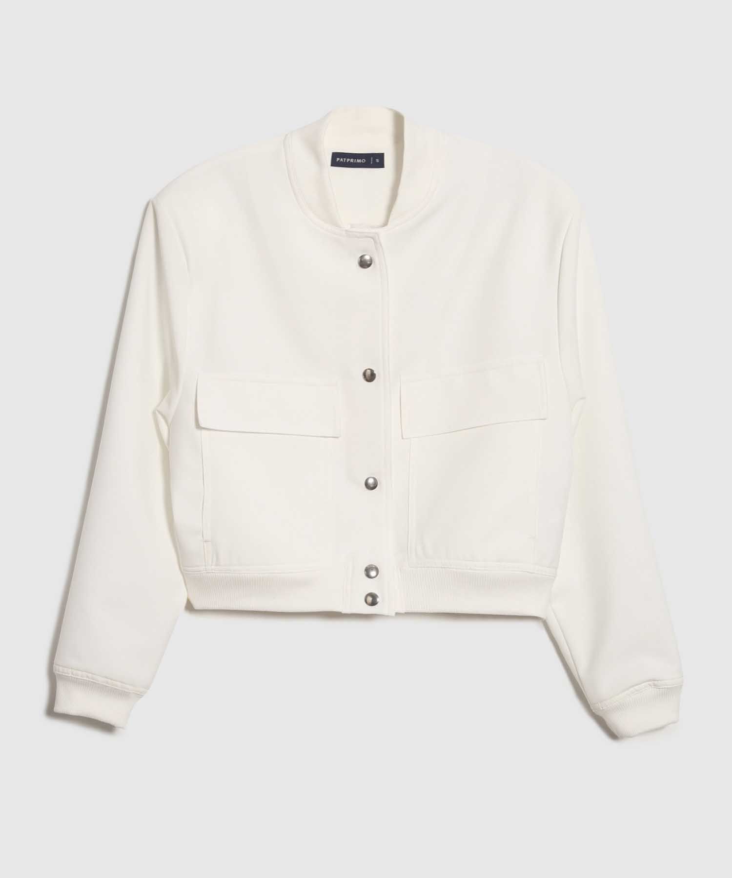 Chaqueta Bomber con Bolsillos