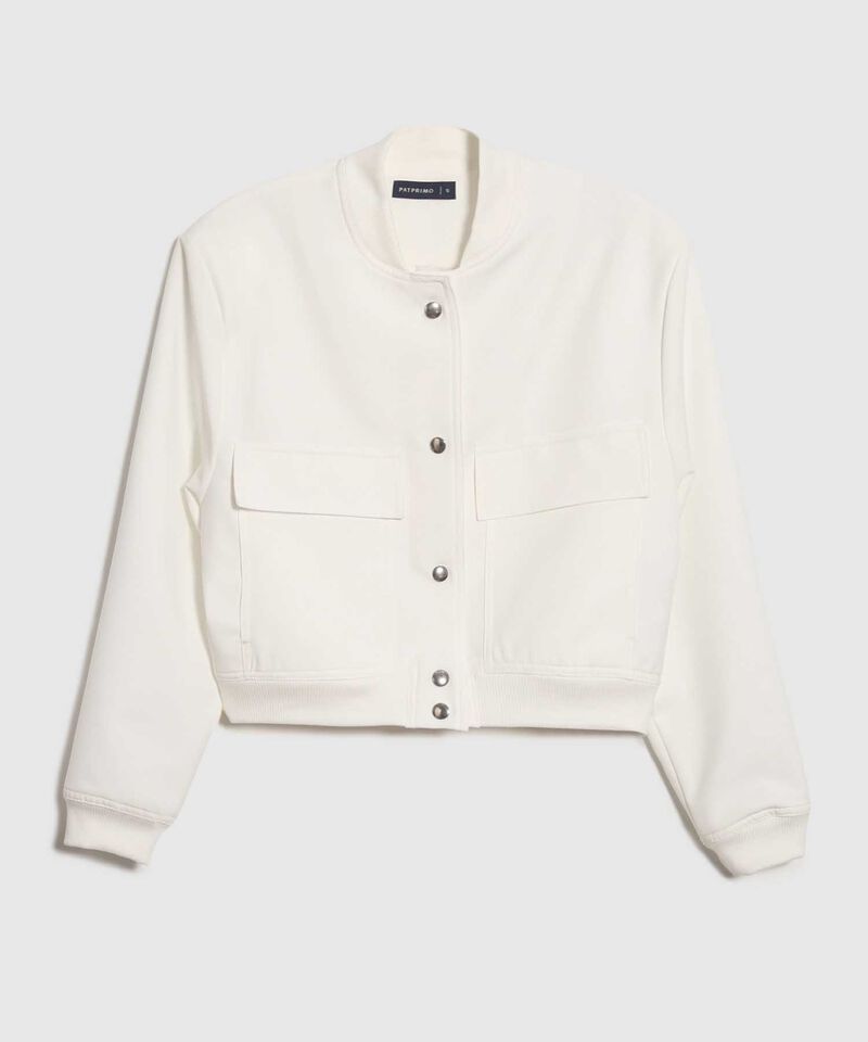 Chaqueta Bomber con Bolsillos