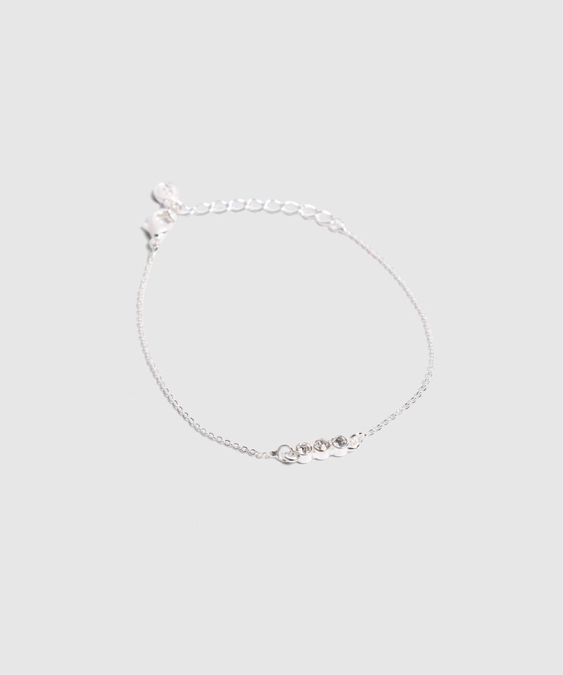 Set De Pulseras De Cadena Fina Y Circones Mujer