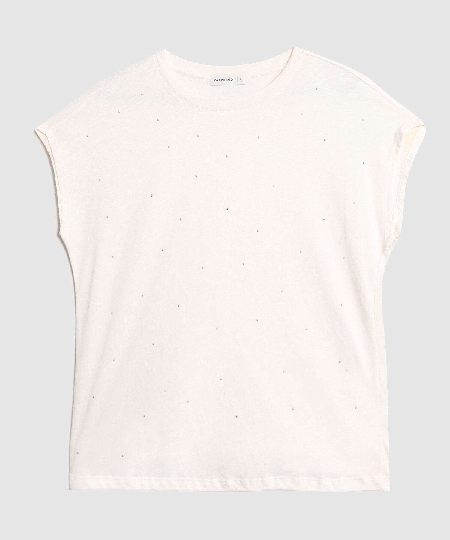 Camiseta Para Mujer Manga Corta con Pedrería