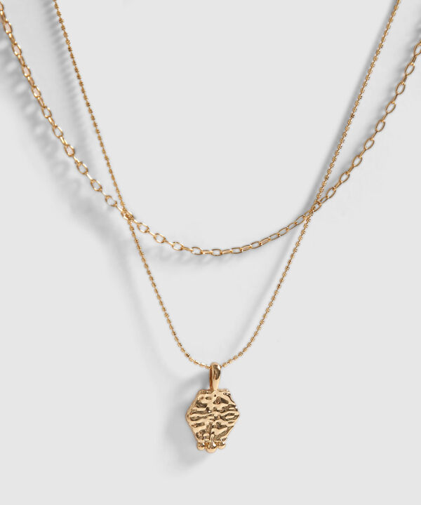 Collar Doble Dorado image number null