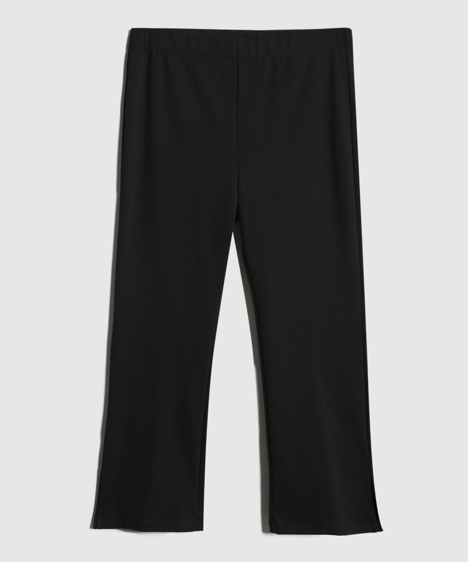 Leggins Unicolor,,Bota Recta Con Abertura En Costados