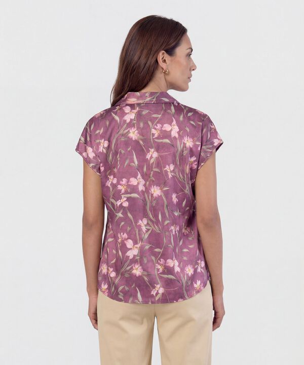 Blusa Manga Corta Estampada 