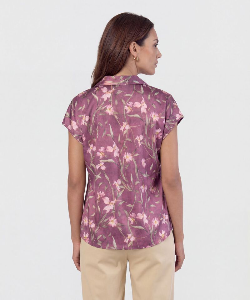 Blusa Manga Corta Estampada 