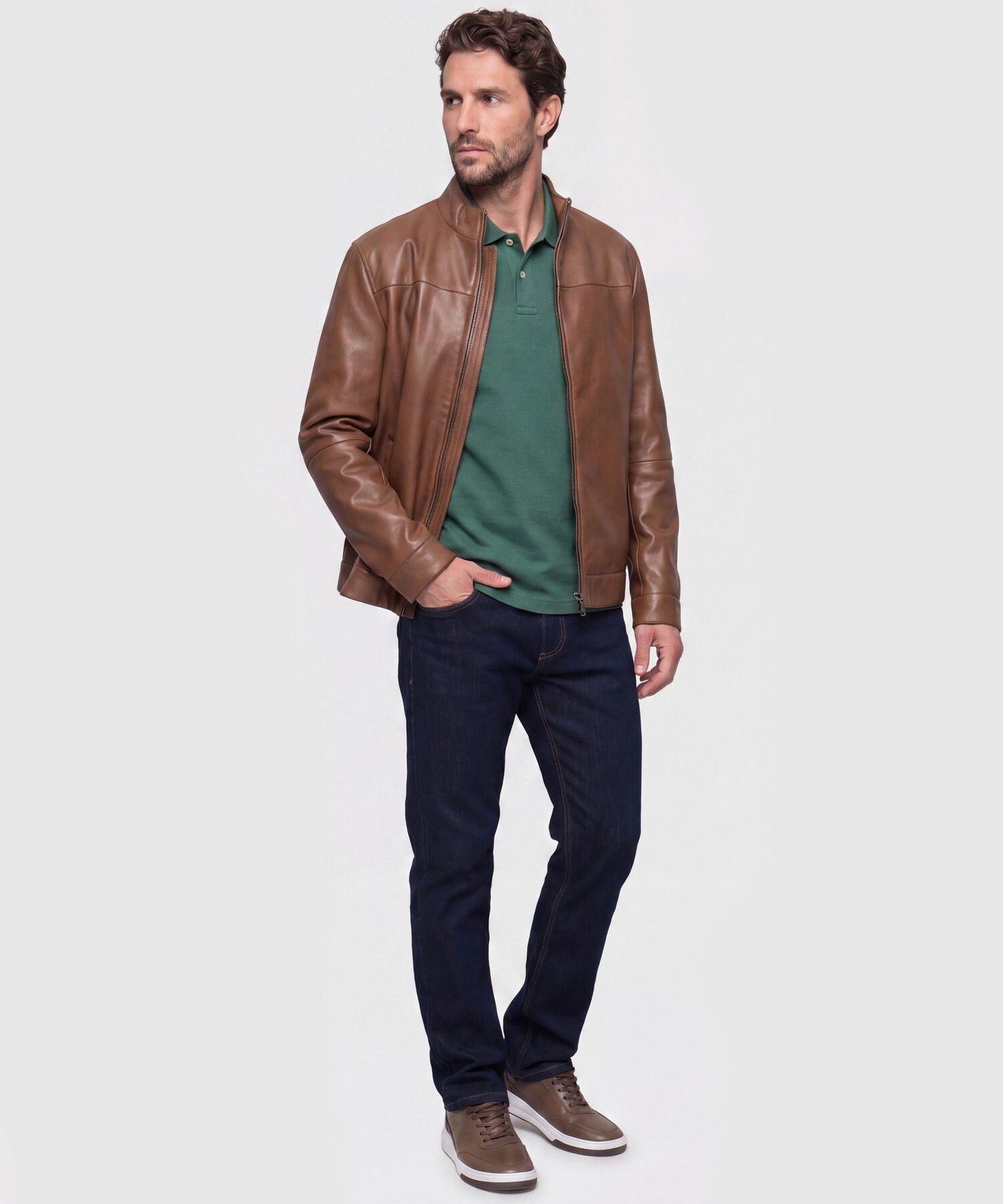Polo con Bordado Para Hombre