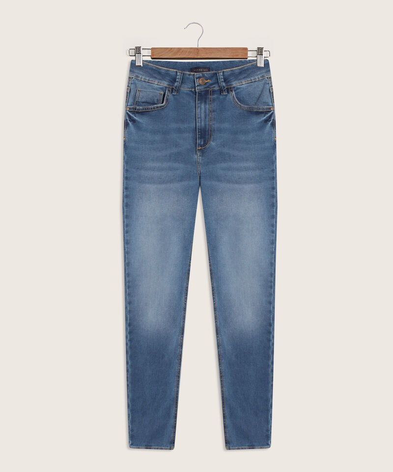 Jean Skinny Tiro Medio