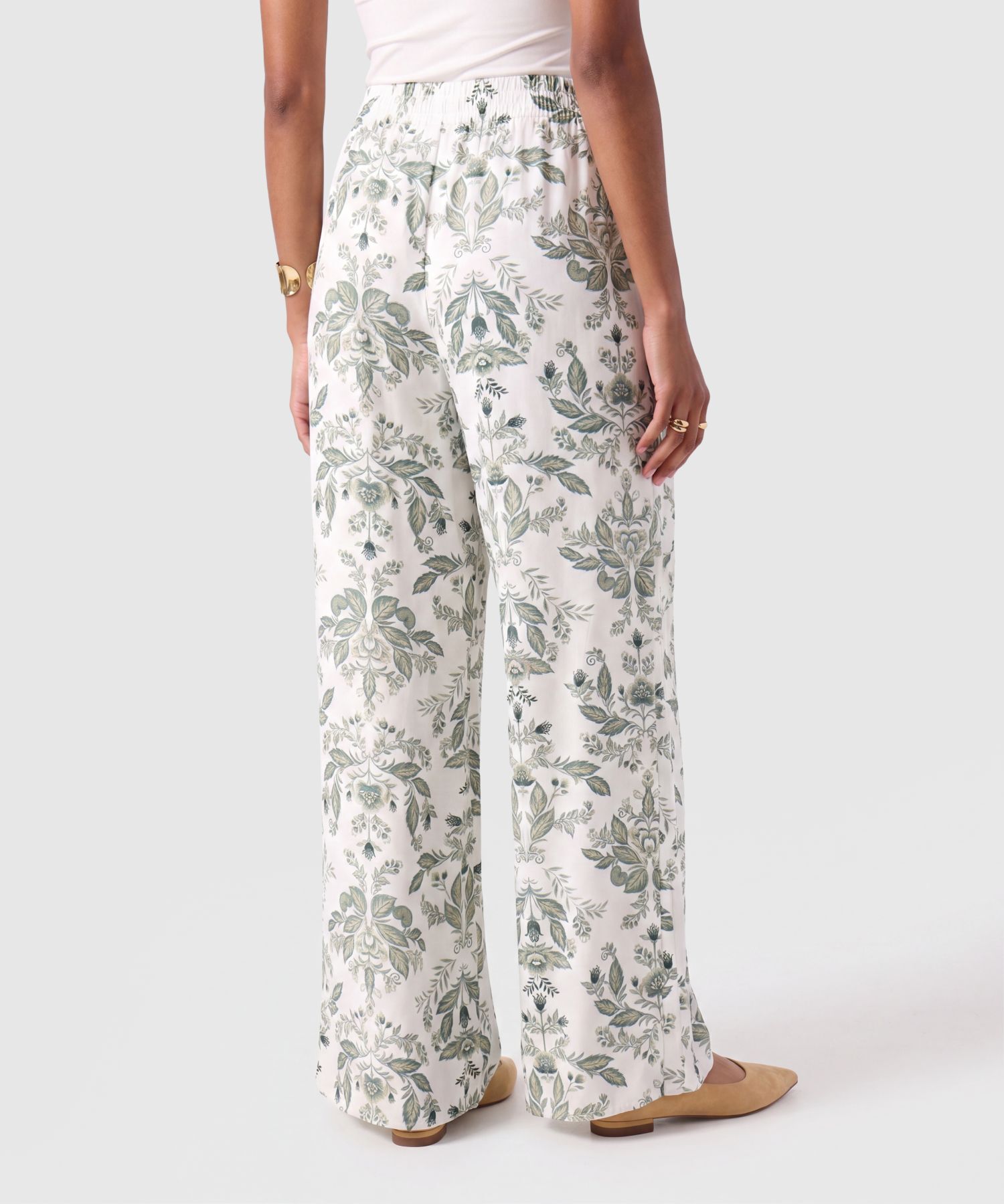 Pantal&oacute;n Fluido Con Cord&oacute;n Para Mujer