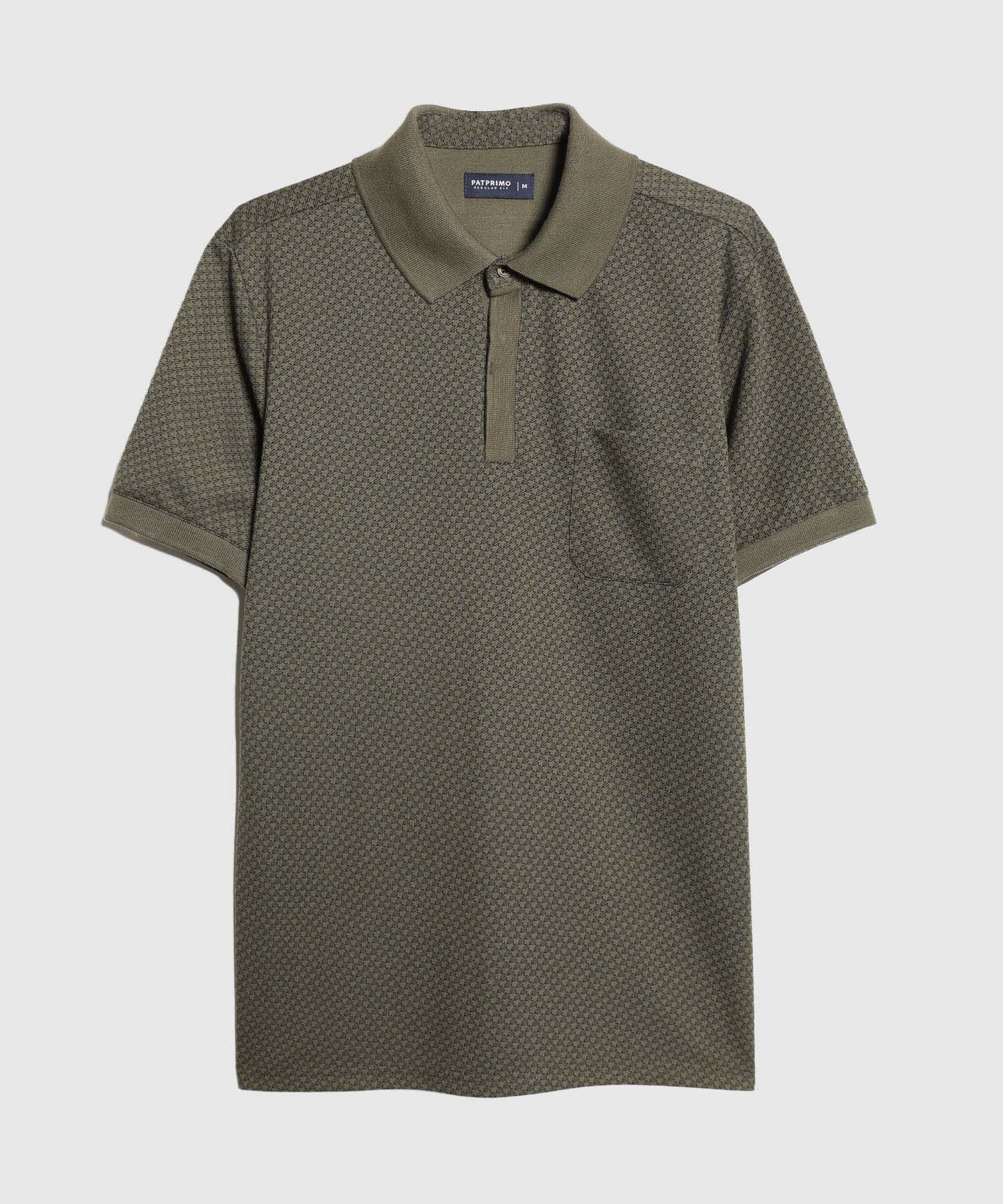 Polo Manga Corta Cuello Tejido