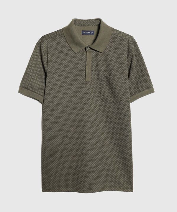 Polo Manga Corta Cuello Tejido