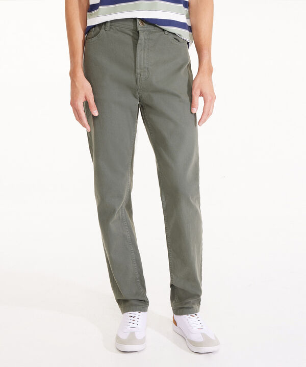 Jean Slim Fit Tono Verde