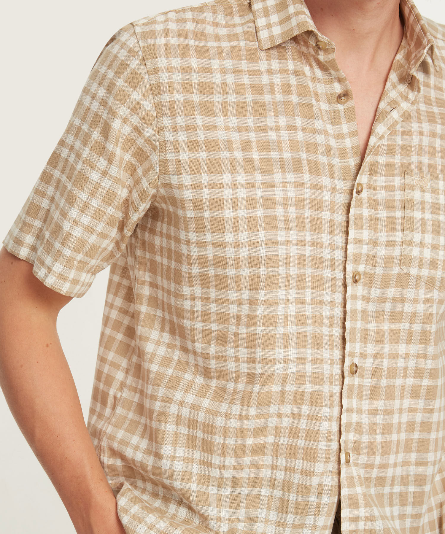 Camisa, Manga Corta Con Bolsillo