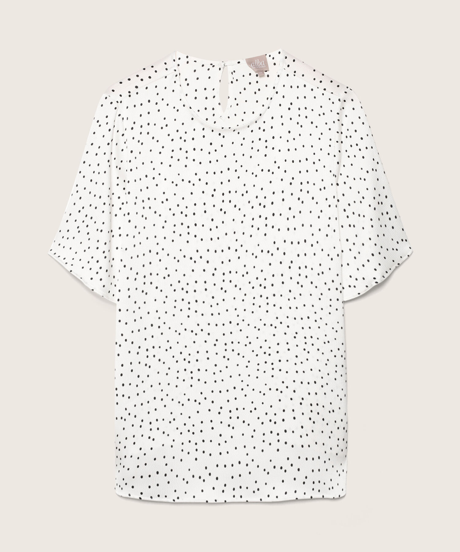 Blusa Manga Corta Al Codo Estampada