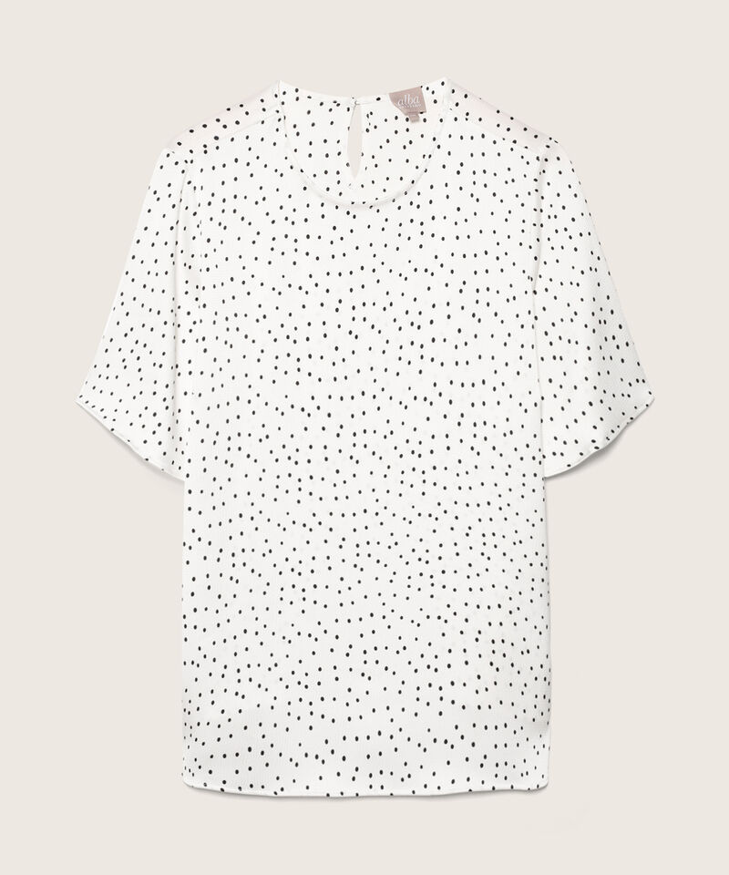 Blusa Manga Corta Al Codo Estampada