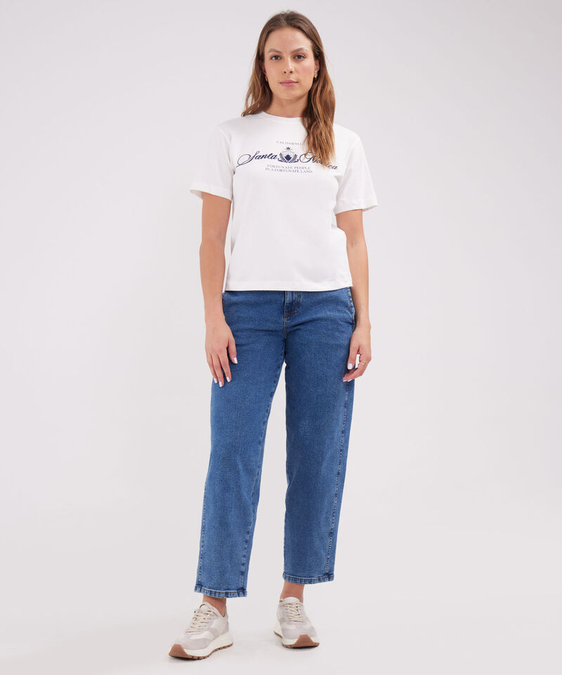 Camiseta Con Bordado Y Estampado