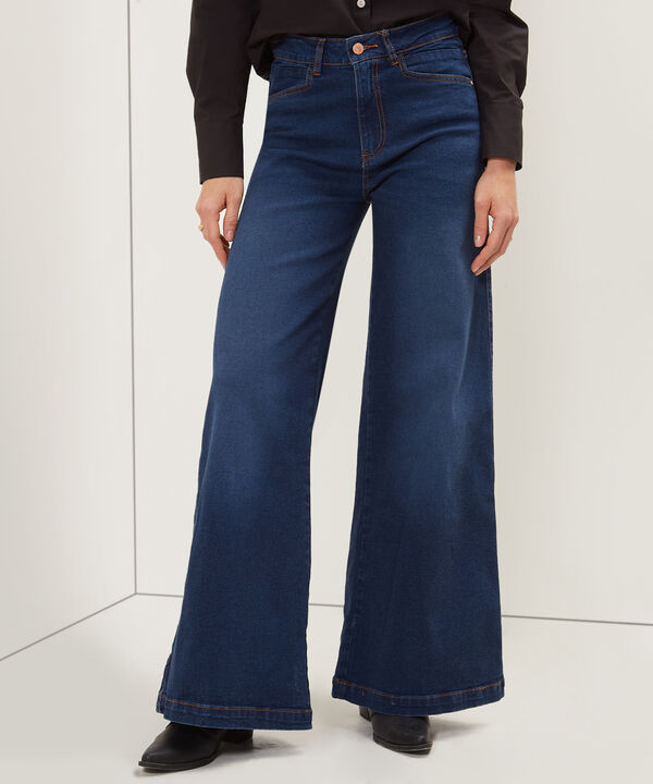 Jean Wide Leg Tono Oscuro image number null