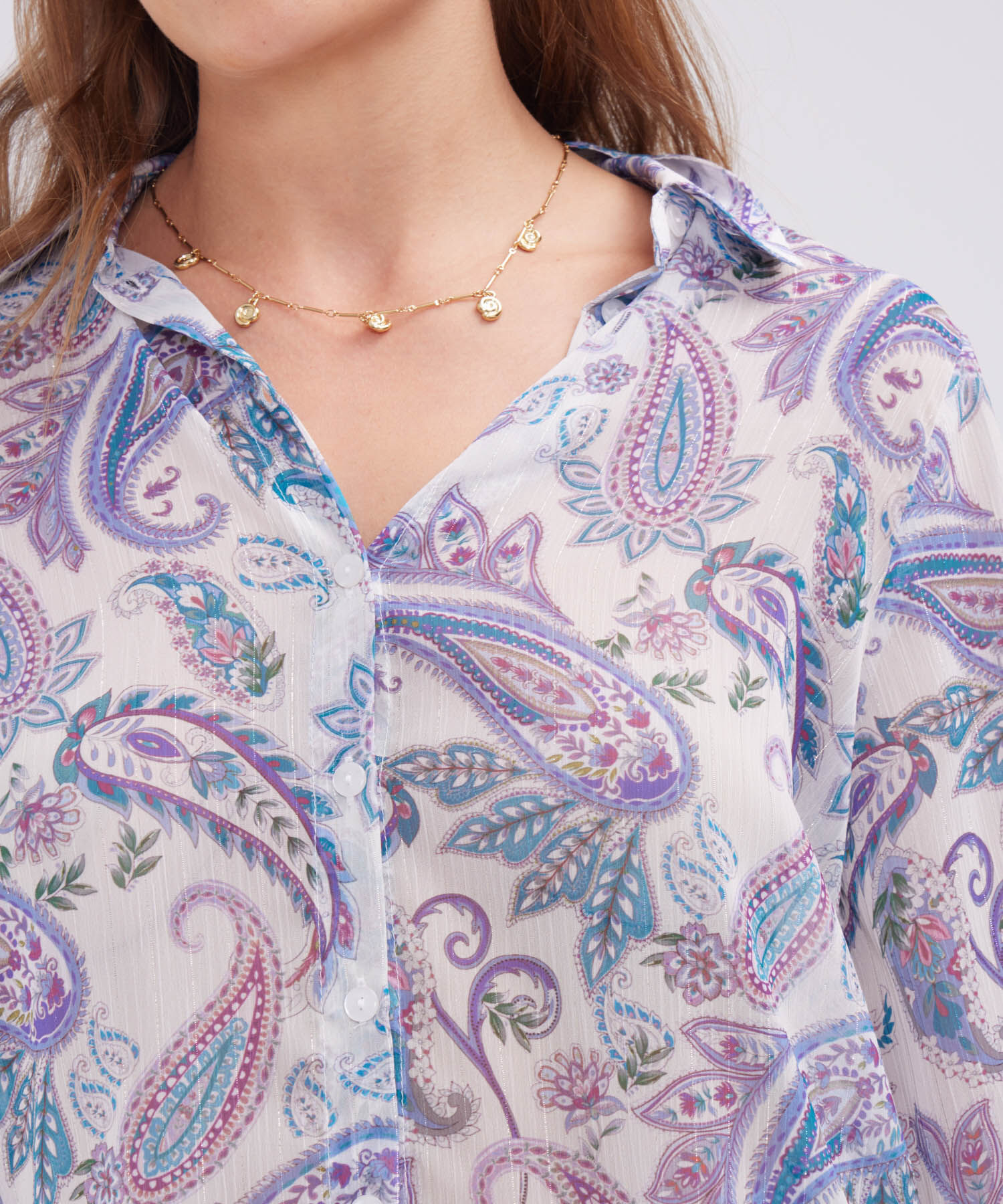 Camisa Mangas 3/4 Estampada
