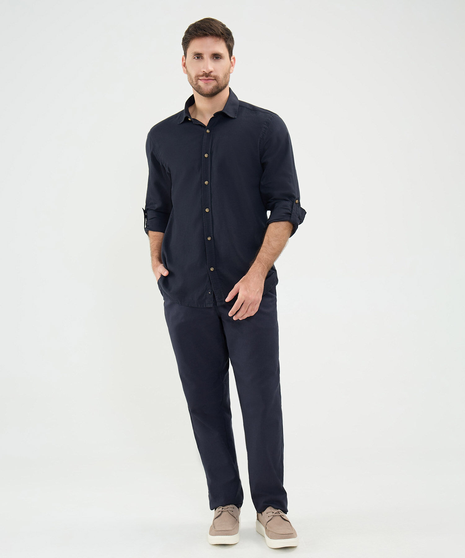 Pantalón en Efecto Lino