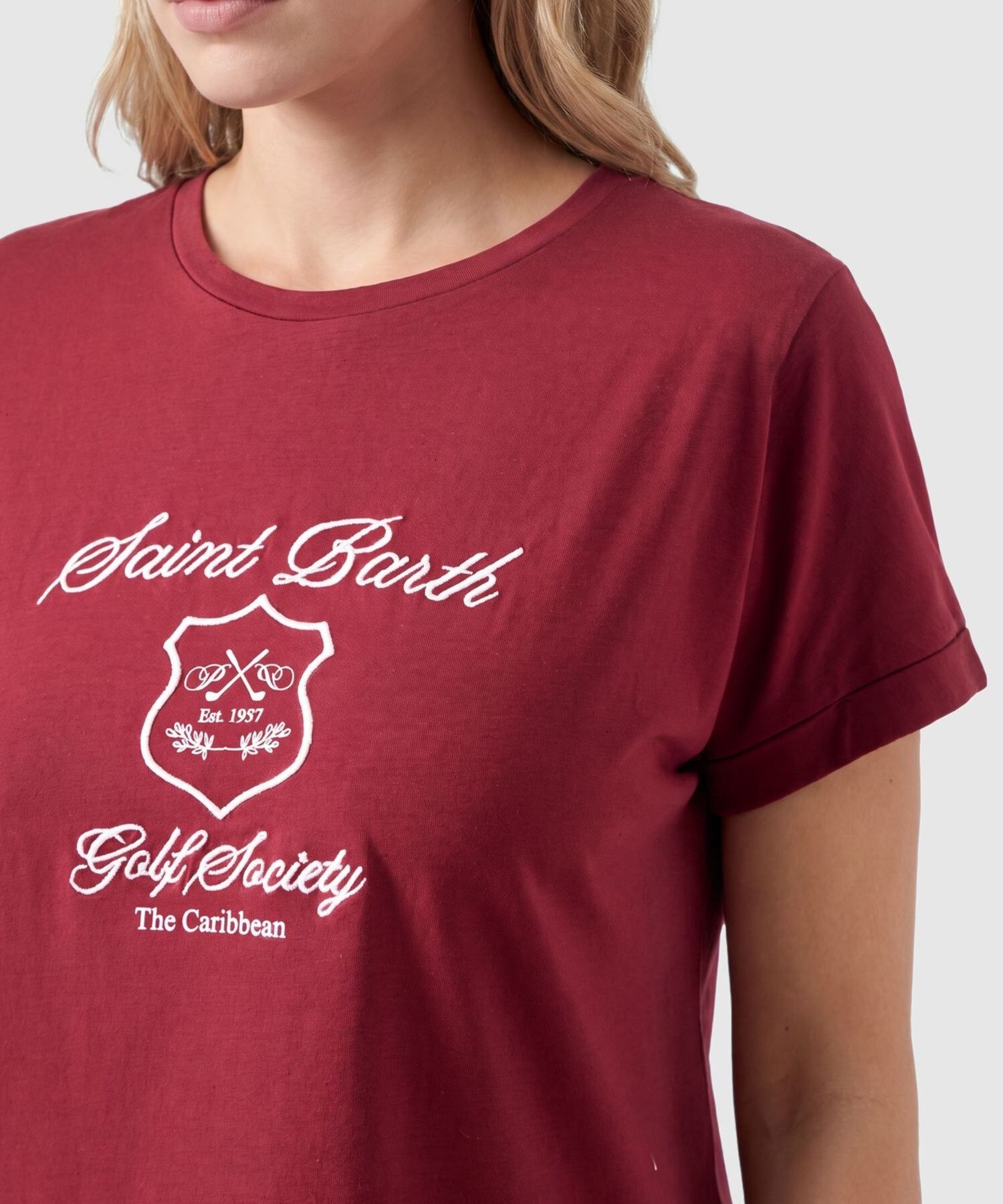 Camiseta Estampada Manga Corta Para Mujer