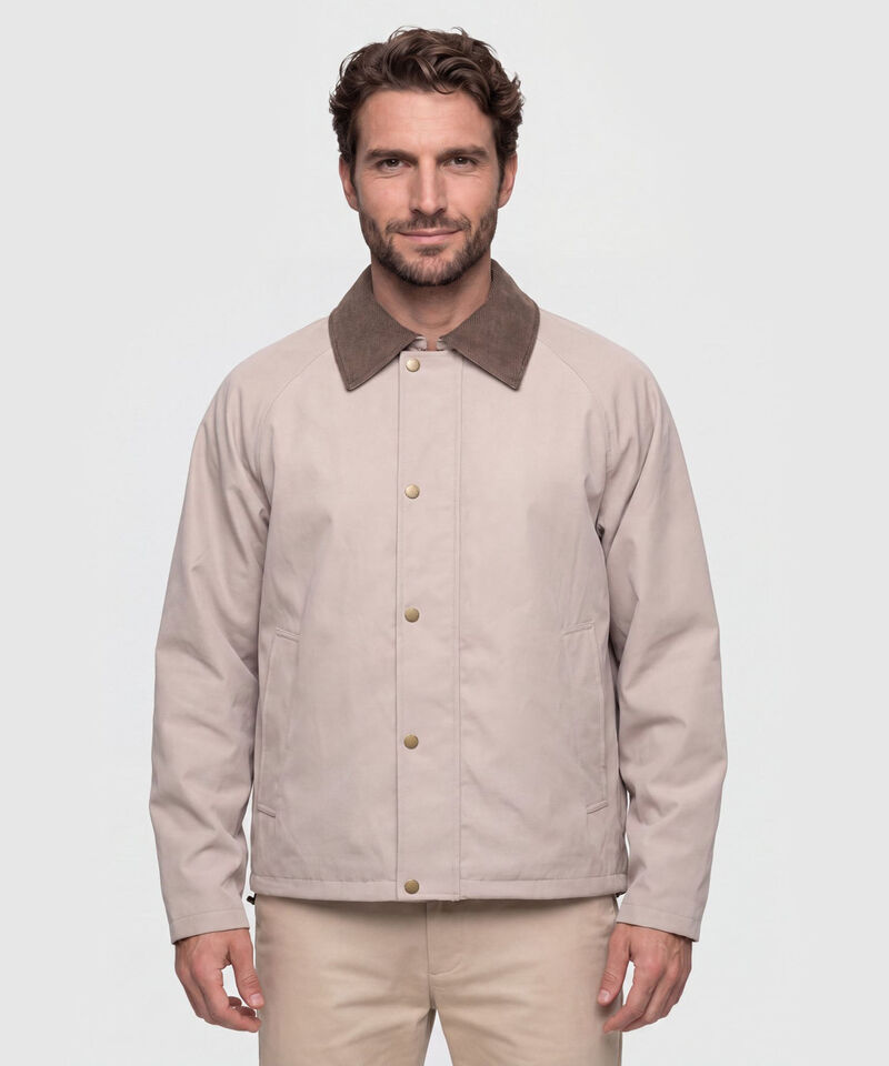 Chaqueta Cuello Pana con Botones Hombre