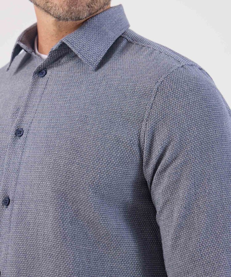 Camisa Texturizada Casual De Hombre