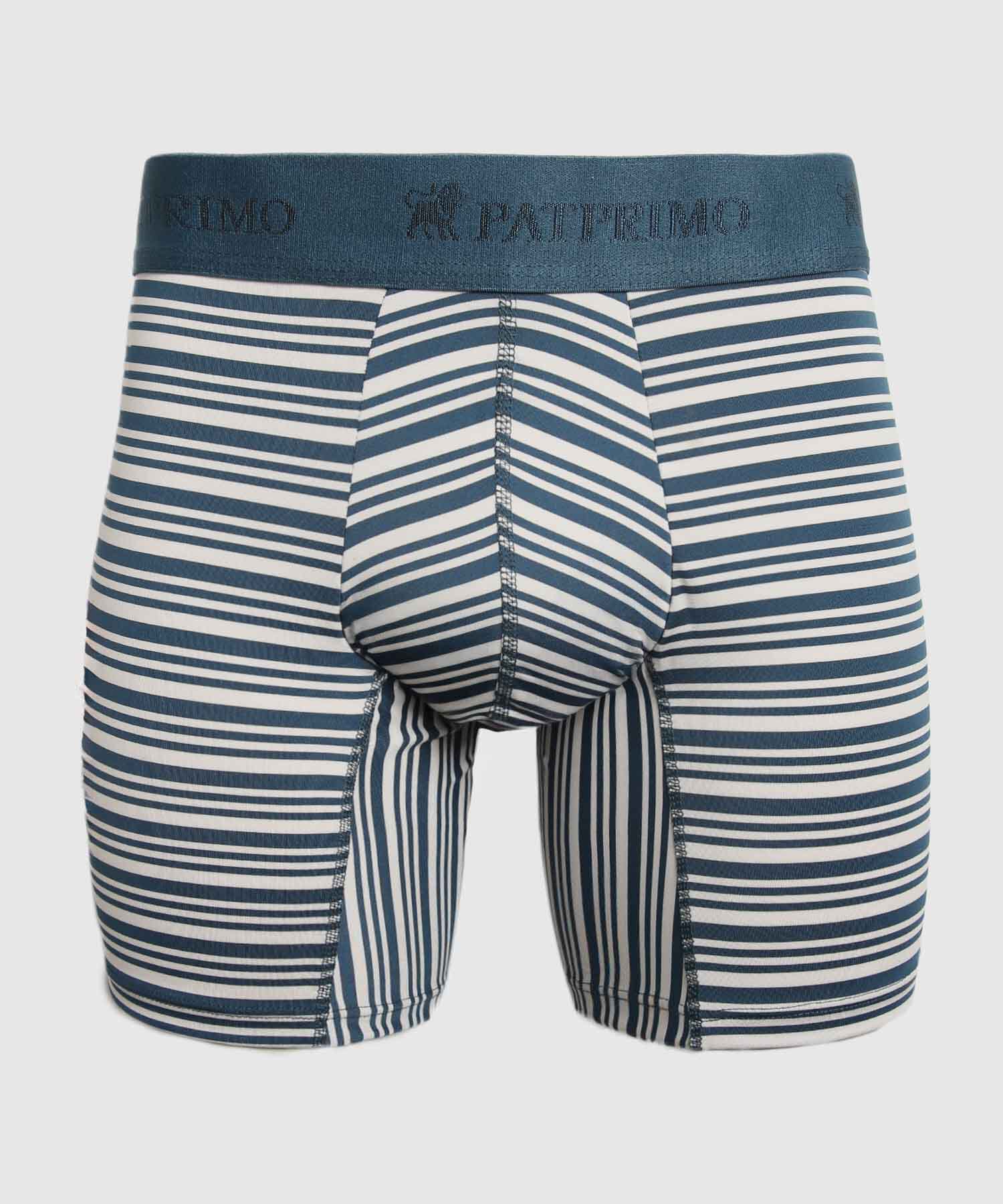 B&oacute;xer Medio Estampado A Rayas