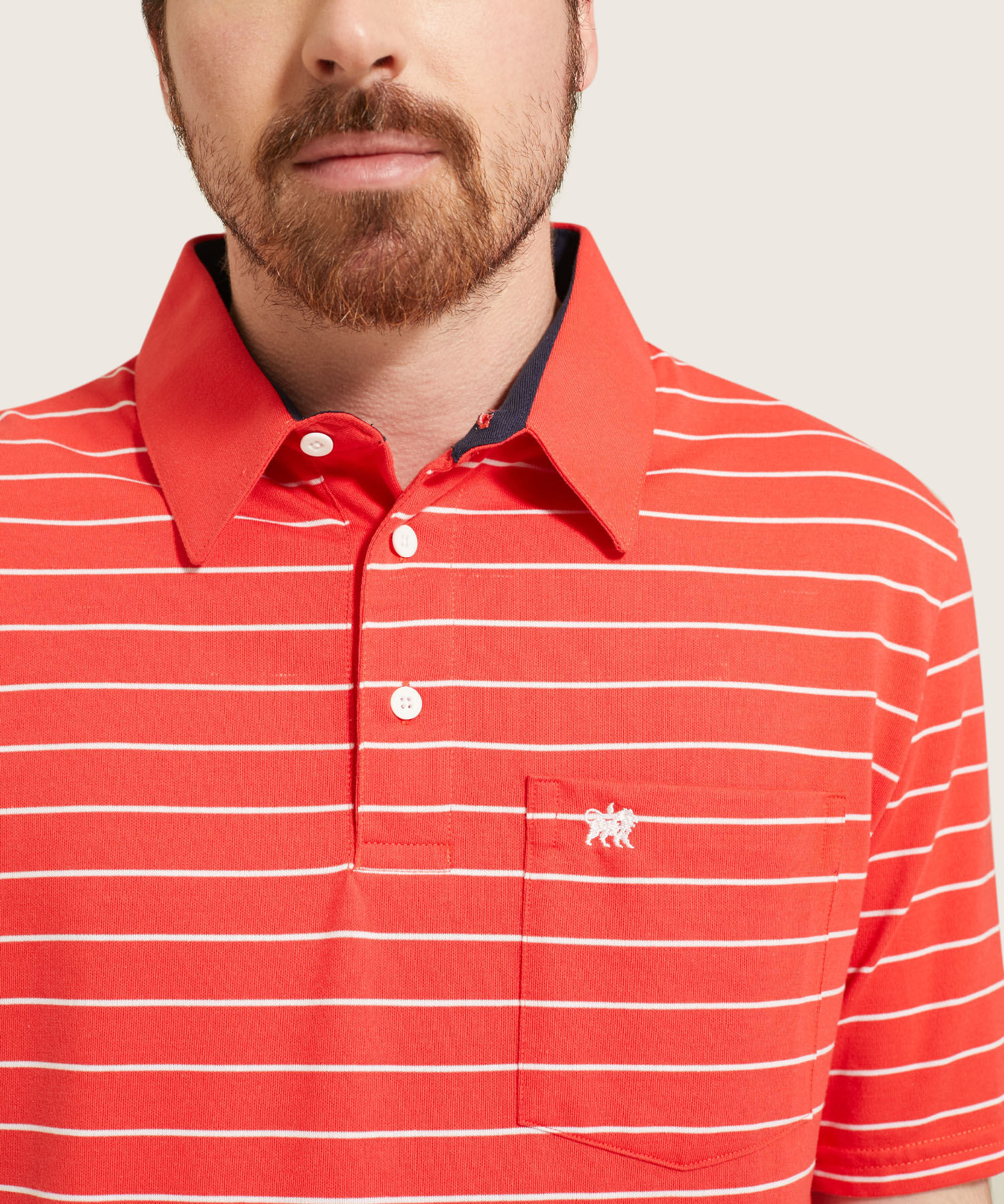 Polo Cuello Duro  Preteñido Bicolor