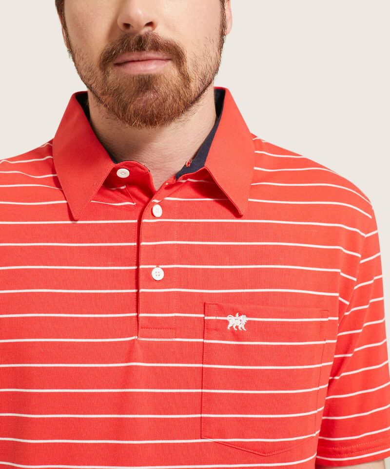 Polo Cuello Duro  Preteñido Bicolor