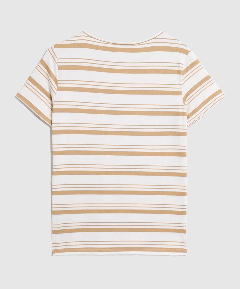 Camiseta Mujer Rayas Horizontales Manga Corta