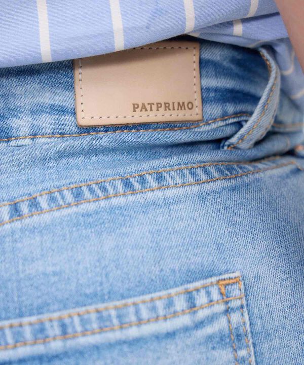 Jeans Culotte Tono Claro