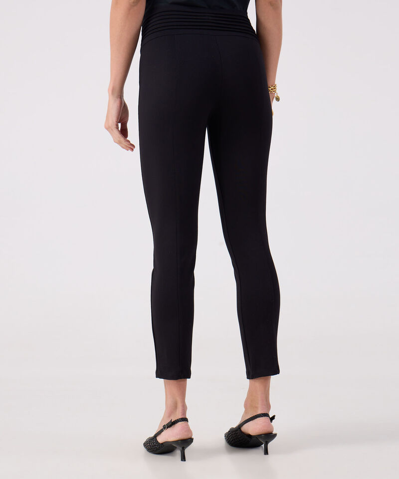 Leggings Unicolor Con Detalle 