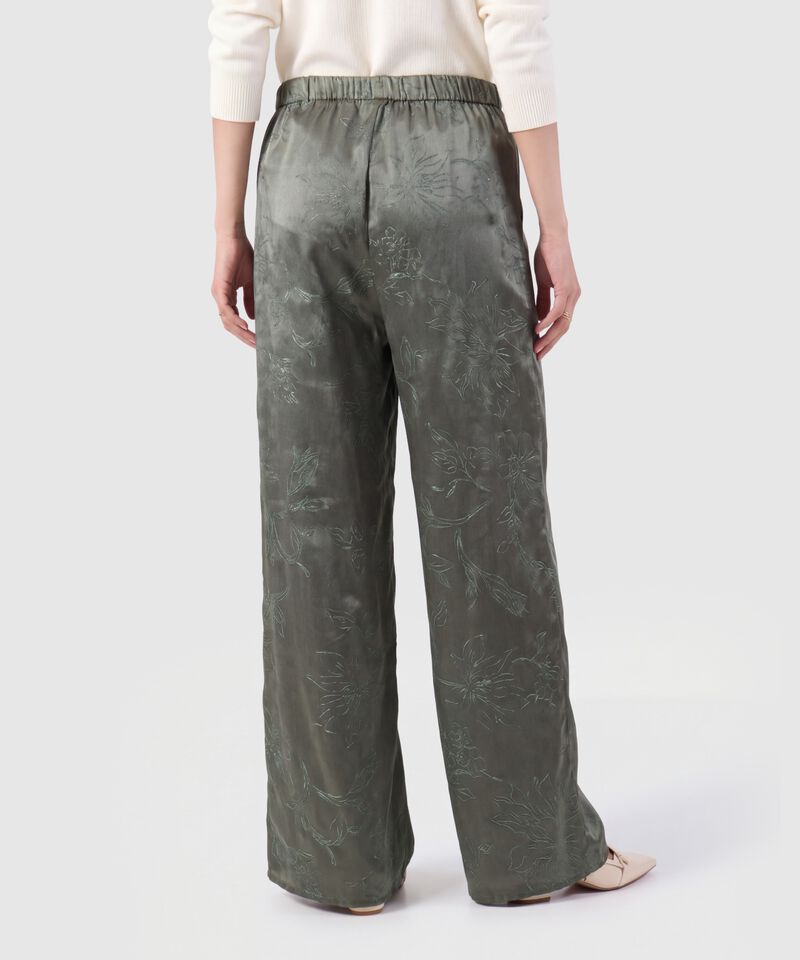 Pantal&oacute;n Estampado Fluido Para Mujer