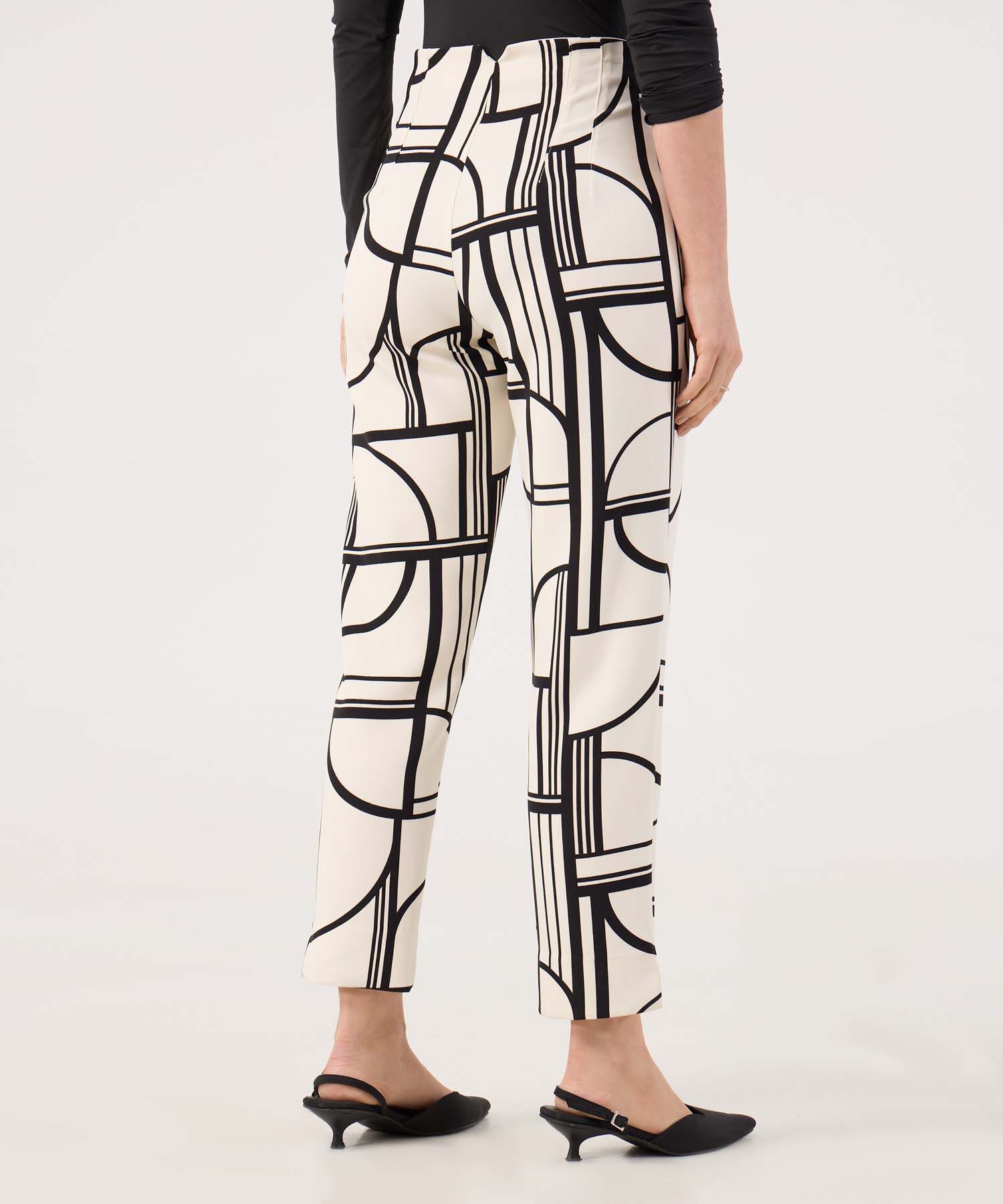 Pantalón Tiro Alto Estampado