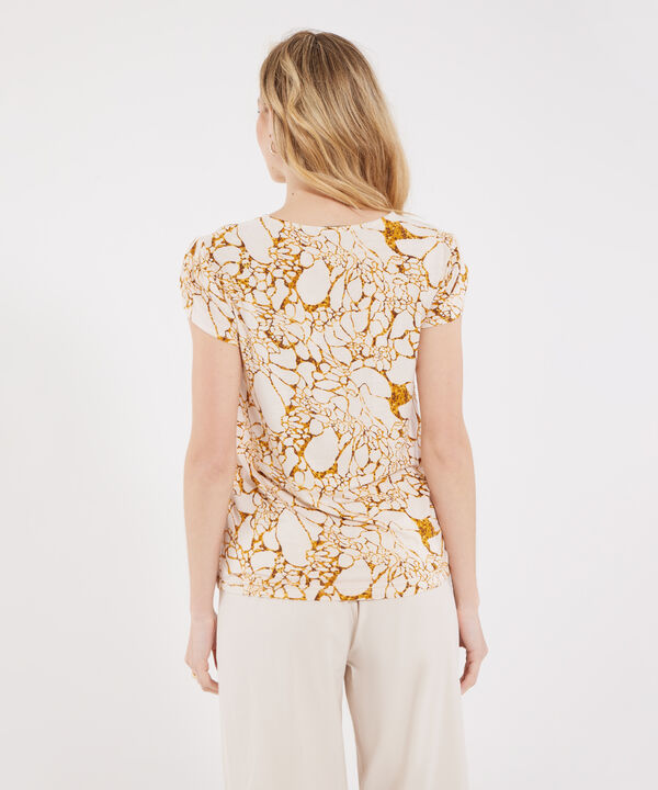 Camiseta Cuello Redondo Estampada