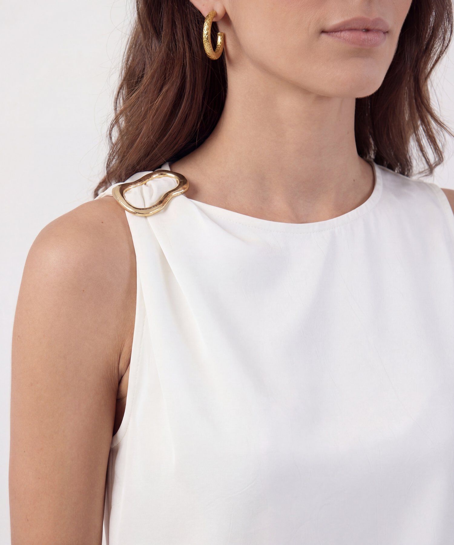 Blusa Sisa Con Detalle Met&aacute;lico Para Mujer