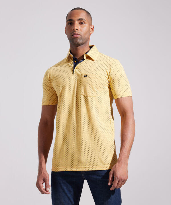 Polo Estampada Cuello Duro, Con Bolsillo image number null