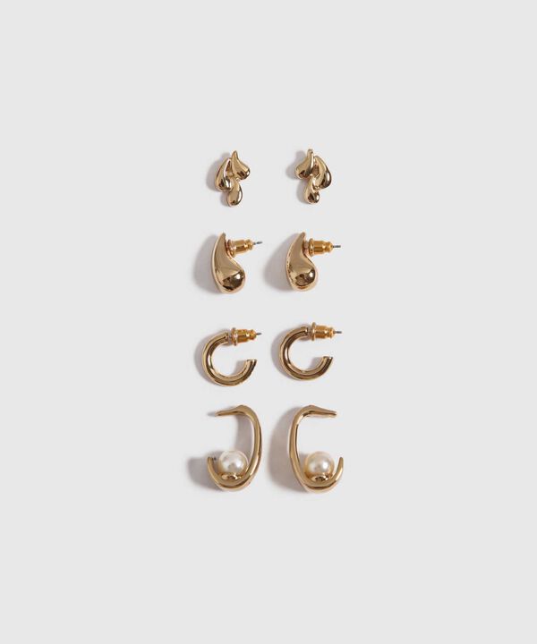 Set x 4 Aretes Dorados image number null