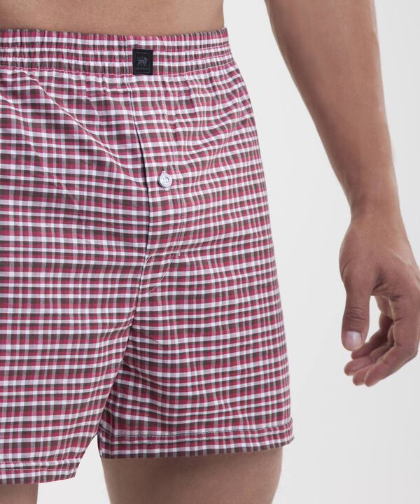 Boxer Para Hombre De Diseño Holgado, Y Estampado En Algodón 
