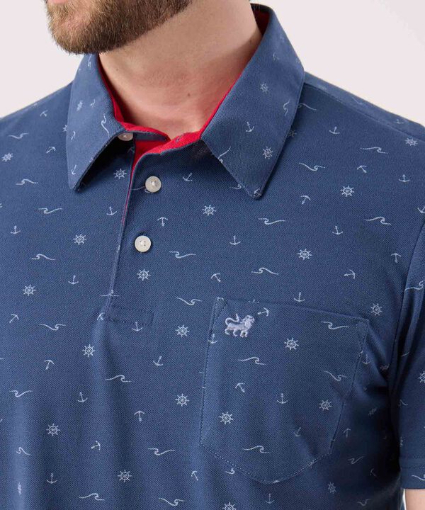 Polo Con Microestampado  image number null