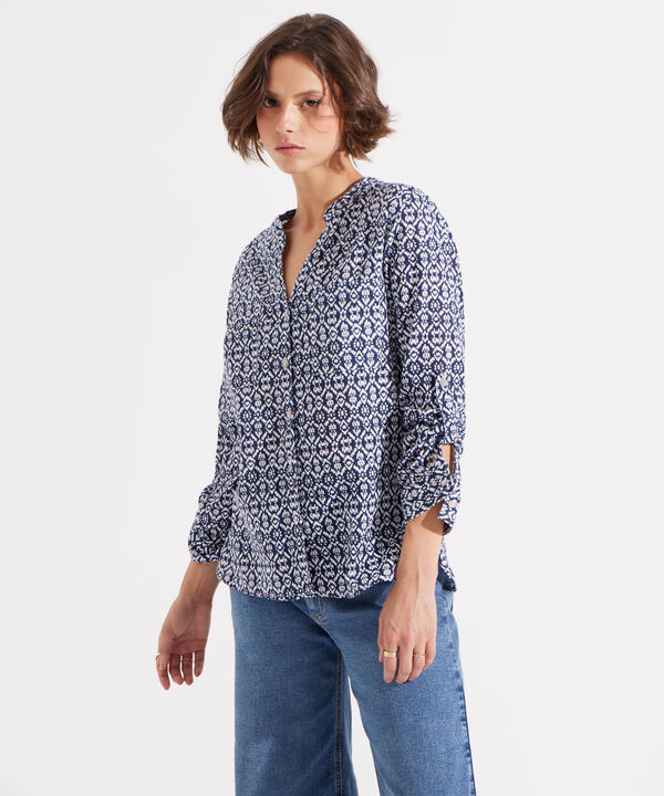 Blusa Manga Larga en Lino
