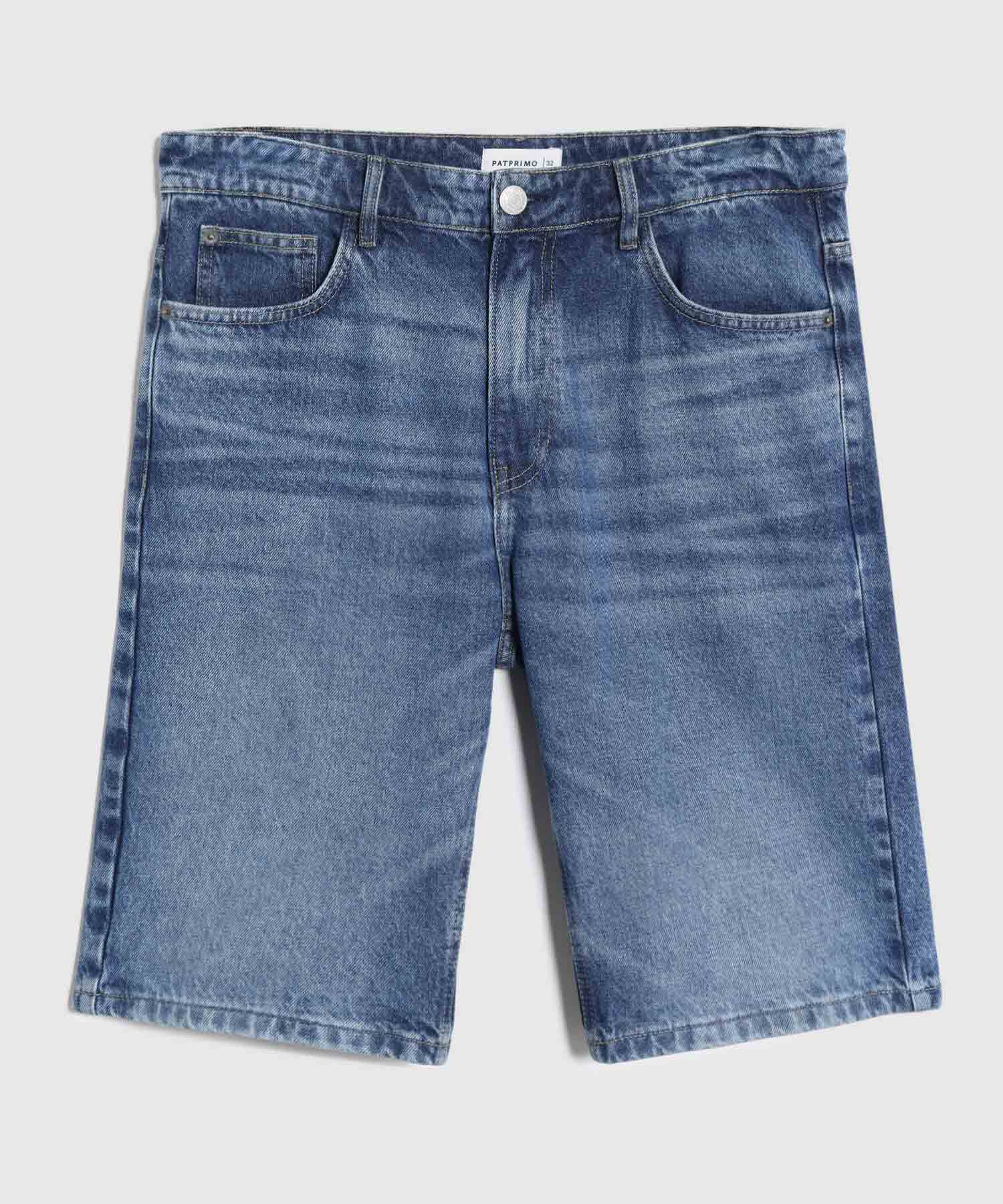 Bermuda Denim Cinco Bolsillos Hombre