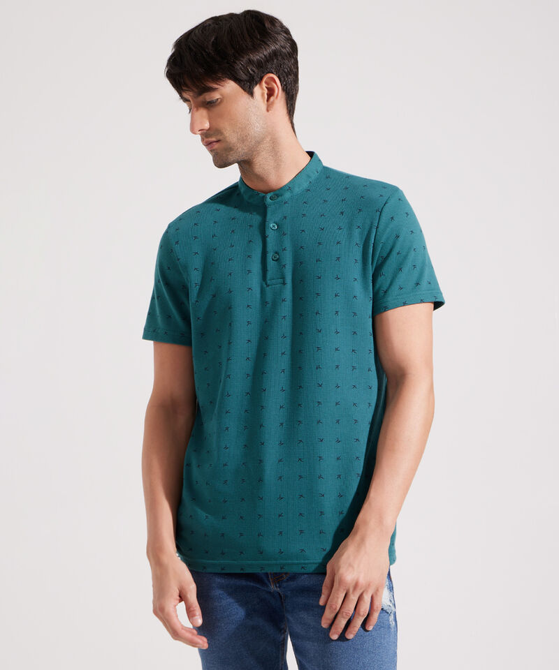 Polo de Cuello Neru con Textura para Hombre