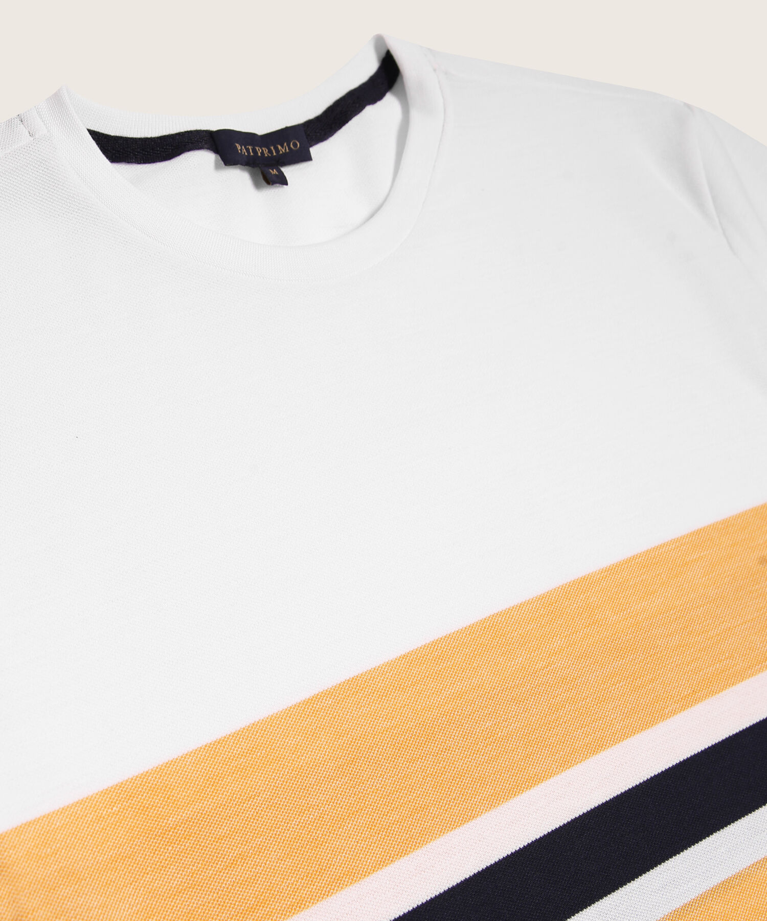 Camiseta Manga Corta Con Listador