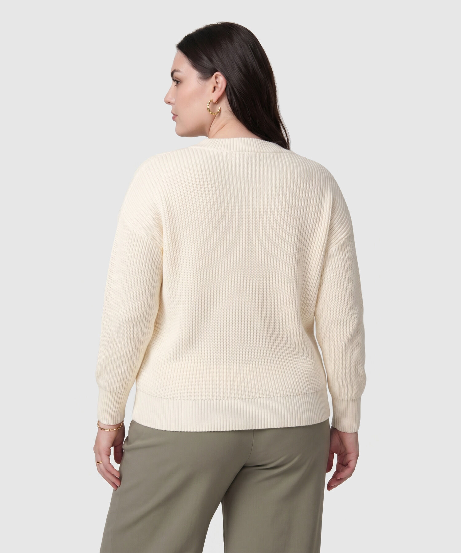 C&aacute;rdigan De Punto Con Textura Para Mujer Curvy