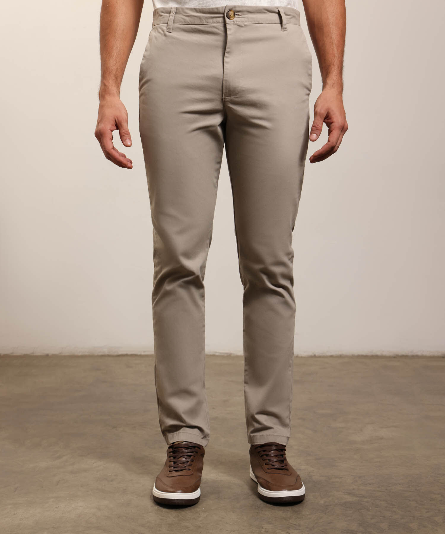 Pantal&oacute;n Cl&aacute;sico Para Hombre De Corte Recto