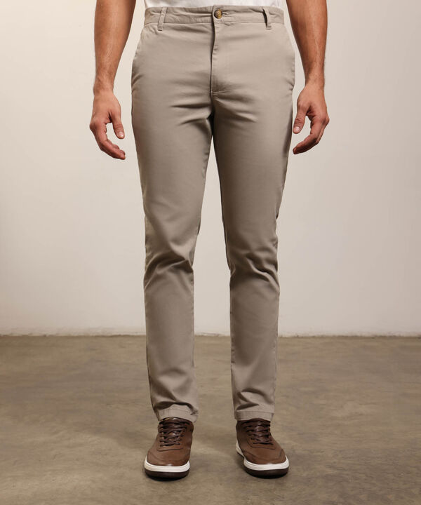 Pantal&oacute;n Cl&aacute;sico Para Hombre De Corte Recto image number null