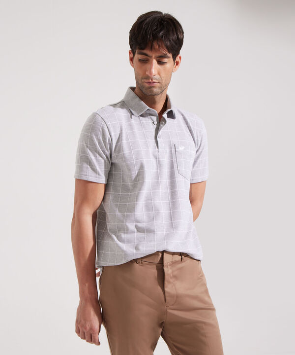 Polo Cuello Duro a Cuadros image number null