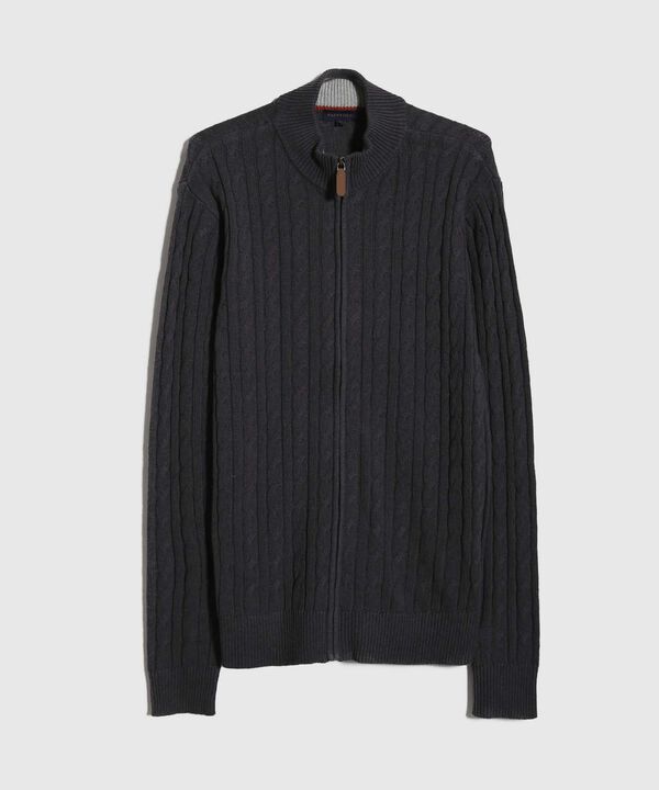 Saco Cuello Alto Con Cremallera