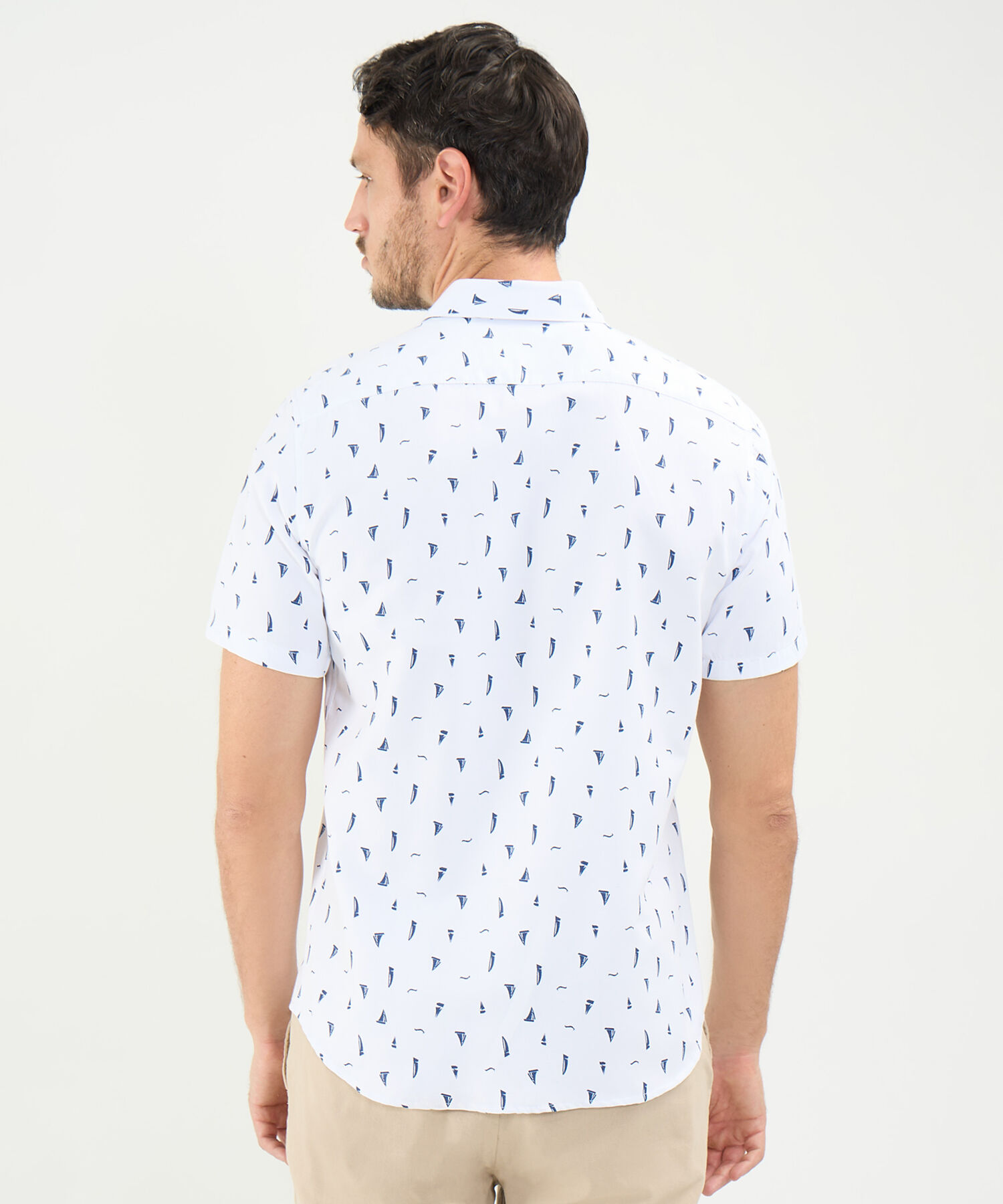 Camisa Estampado de Barcos