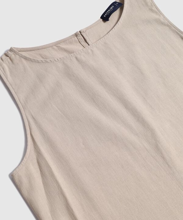 Vestido Corto Unicolor Manga Sisa  image number null