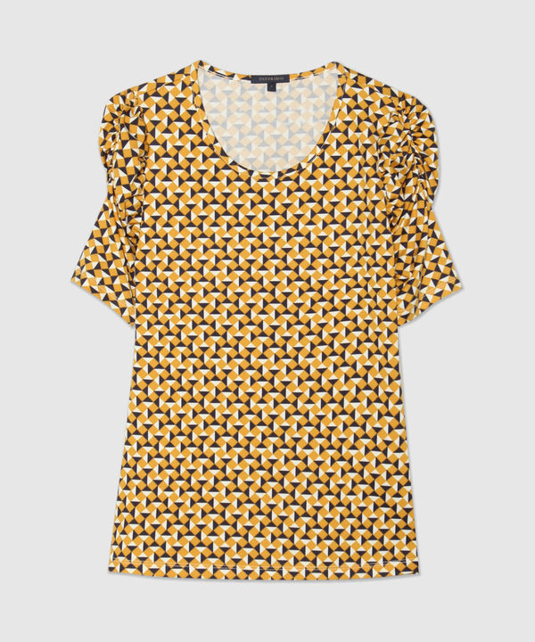 Camiseta Estampada con Ruche